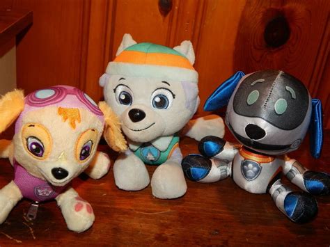Paw Patrol Robo Dog Robot Puppy And Everest 6 Plush Nickelodeon Pup Pals