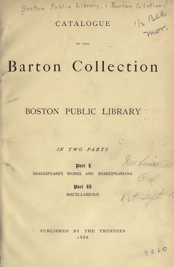 Bibliographies And Printed Catalogues Boston Public Library Historical