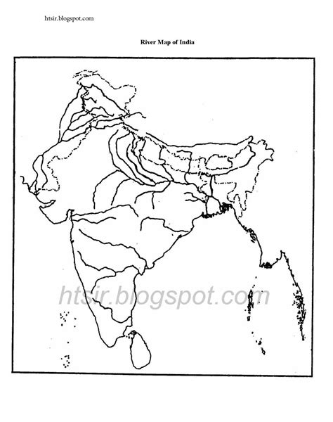 Blank River Map Of India Icse Geography Porn Sex Picture