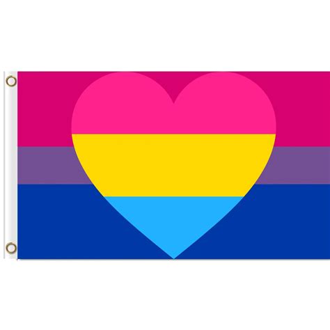 bisexual panromantic combo flag 3x5 ft printed polyester large gay pride lgbt flag in flags