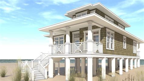 Narrow Lot Beach House Plans For The Seaside Dweller House Plans