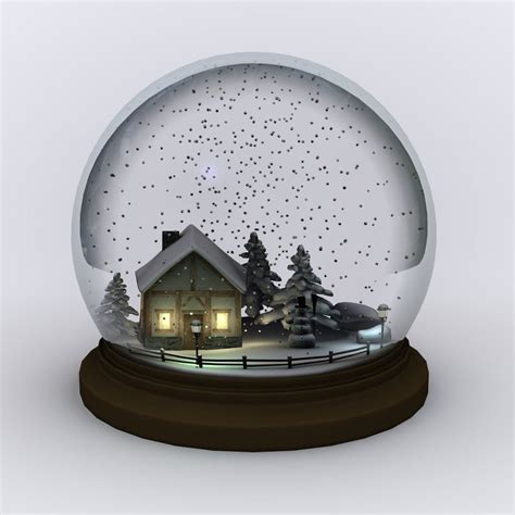 Snow Globe Snowglobe 3d 3ds 地球儀 スノードーム 水晶球