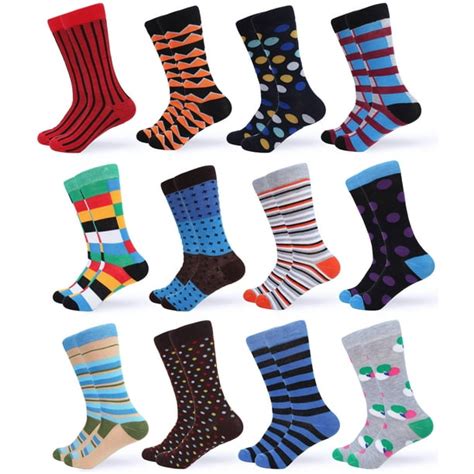 gallery seven gallery seven mens dress socks funky colorful socks for men 12 pack