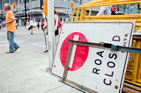 Road closures reach a peak this weekend in Toronto