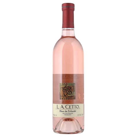 Caja De 12 Vino Rosado La Cetto Blanc De Zinfandel 750 Ml