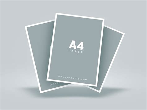 Download Free Floating A4 Paper Mockup - Free Mockups