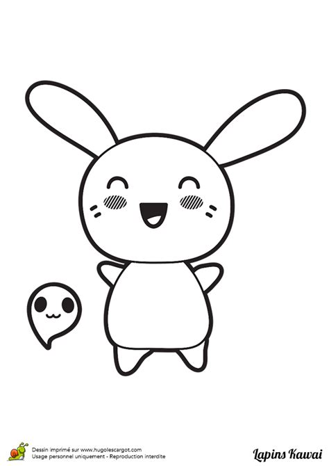 Les bouteilles kawaii lapin sont effectivement très tendances et parfaites pour toutes les occasions. Coloriage lapin kawai heureux sur Hugolescargot.com