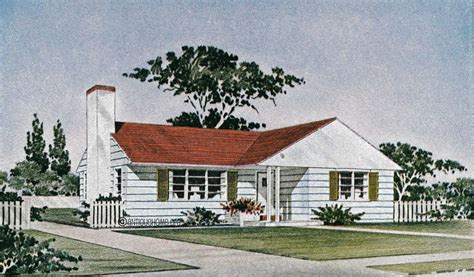 The Revere1950s Ranch Style Homehouse Plans Bungalow House Plans