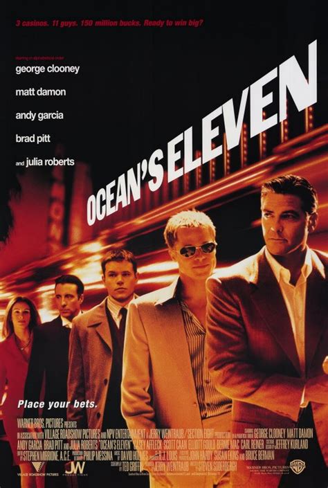 This movie is 1 hr 56 minutes in duration and is available in english language. The Movies Database: Posters Oceans Eleven (2001)