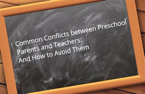 Common Conflicts Between Preschool Parents And Teachers And How To Avoid