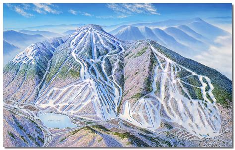 Cannon Mountain Ski Area Cannon Mountain Ski Map By James Niehues