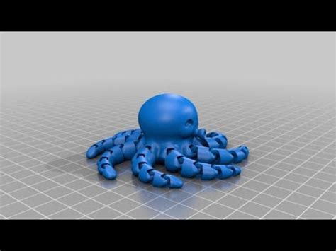 3D Print: Cute Mini Octopus - YouTube