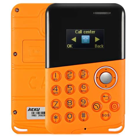 2017 Original New Aiek M8 Mini Cell Phones Credit Card Phone Bt Quad
