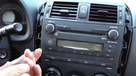 2008 Toyota Corolla How to remove/change Radio-CD Player Αφαίρεση CD Player