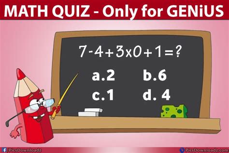 Now check your friends' mathematics how much their math is strong let's begin to test your friends' knowledge. Pics Story | 7-4+3x...=? Math Quiz Puzzle Image - Puzzles ...
