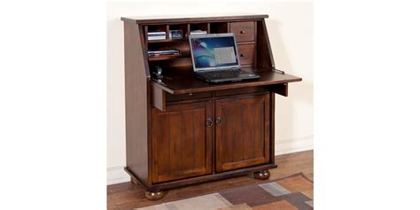 Sunny Designs Home Office Santa Fe Dropleaf Laptop Desk 2939dc High