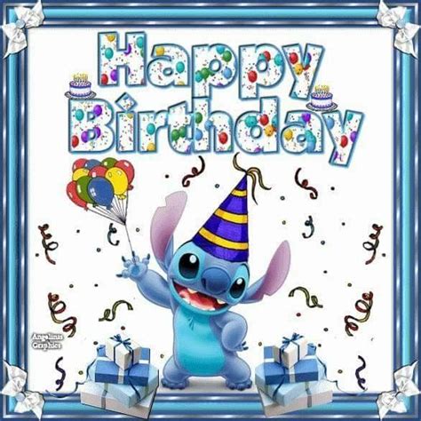 Happy Birthday Happy Birthday Drawings Happy Birthday Disney Stitch Disney