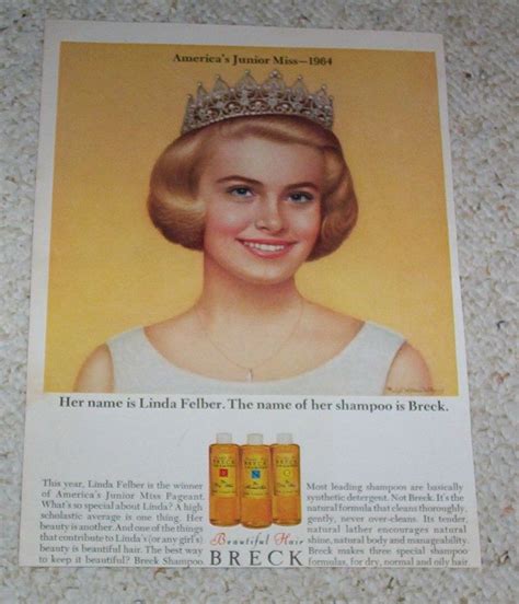 1964 Ad Page Breck Hair LINDA FELBER America Junior Miss Ralph On PopScreen