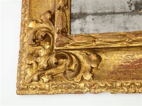 Carved And Gilded Reverse Profile Spanish Baroque Mirror