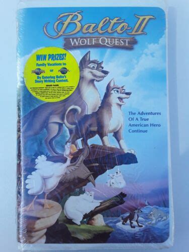 Balto Ii Wolfquest Vhs Tape Clamshell Case New Factory Sealed Ebay