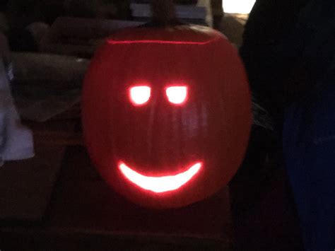 Last Year I Made A Check It Face Pumpkin So This Year I Made A Chill