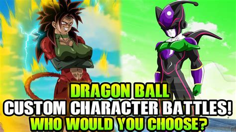 The dragon ball anime and manga franchise feature an ensemble cast of characters created by akira toriyama. Dragon Ball Custom Character Battles! Who Would You Choose? (Mini-Game) - YouTube