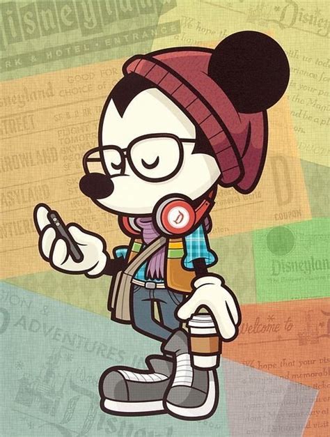 Disney Hipster Mickey Mouse Hipster Disney Disney Artists Disney