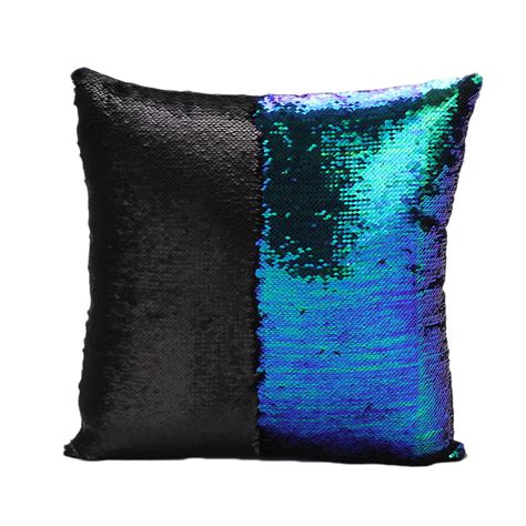 Hotreversible Sequin Mermaid Sofa Cushion Cover Pillow Case Slip Color