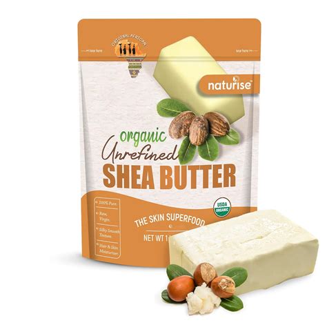 Amazon Com Naturise African Shea Butter Raw Organic Pure Shea Butter Raw Organic For Skin
