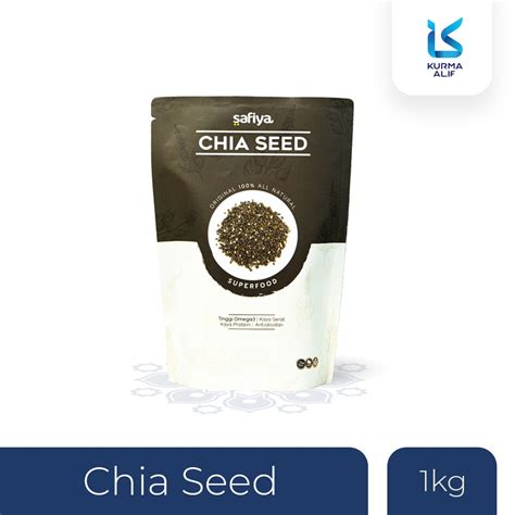 Bahan makanan ini tinggi serat dan . Organic Black Chia Seed 1 Kg Premium Biji Chiaseed ...