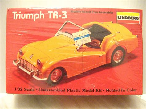 Vintage Rare Triumph Tr 3 Convertible Lindberg Model Kit Sealed Box 1