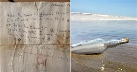 Woman Discovers Message In A Bottle She Threw Into The Sea 29 Years Ago