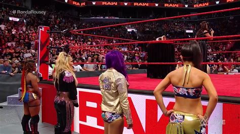 Ronda Rousey Locks Stephanie McMahon In An Armbar During Title