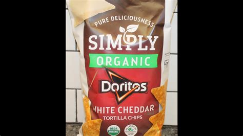 Simply Organic White Cheddar Doritos Tortilla Chips Review Youtube