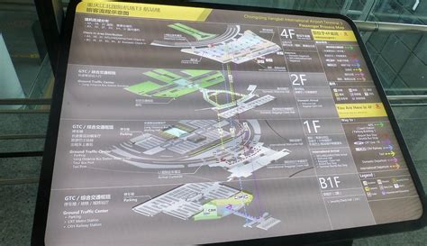 Chongqing Jiangbei Airport Terminal 3 Map Plan Layout Ckg