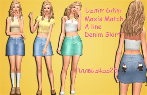 Sims 4 Maxis Match Skater Skirt