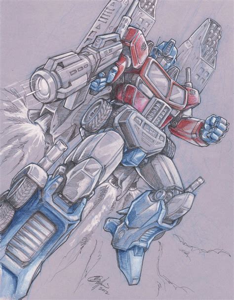 Optimus Prime Sketch Commission By Oshouki On Deviantart