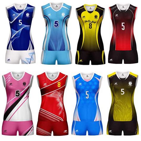 2019 New Women Volleyball Uniform Can Custom Name Sublimation Print