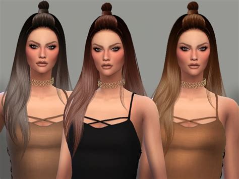 The Sims Resource Nightcrawler`s Luna Hair Retextured Sims 4 Hairs