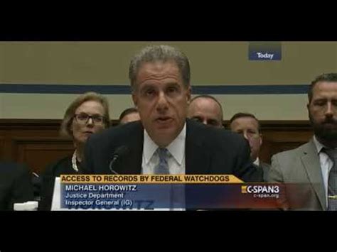 IG Michael Horowitz Opening Statement Hearing Oversight Access Concerns