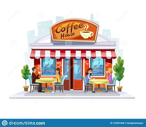Summer Coffeeshop Menu Cartoon Vector Illustration