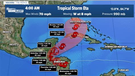 Tropical Storm Eta System Projected To Hit South Florida