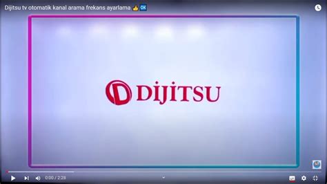 Dijitsu Tv Otomatik Kanal Arama Frekans Ayarlama Youtube