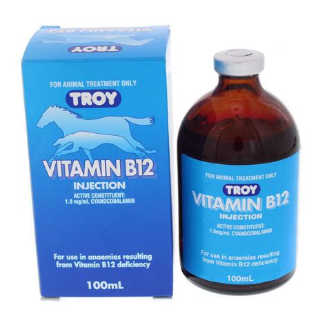 Like all vitamins, b12 works best with its team of other nutrients. Vitamin B12 Injection Troy Horse Equine Health 100ml ...