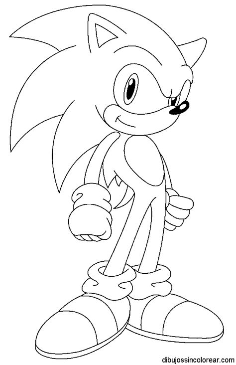 Dibujos Sin Colorear Dibujos De Sonic Sega Para Colorear