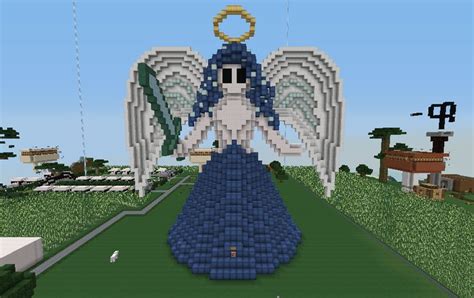 Angel Made For Darkwulf By Nityka Minecraft Building Angel