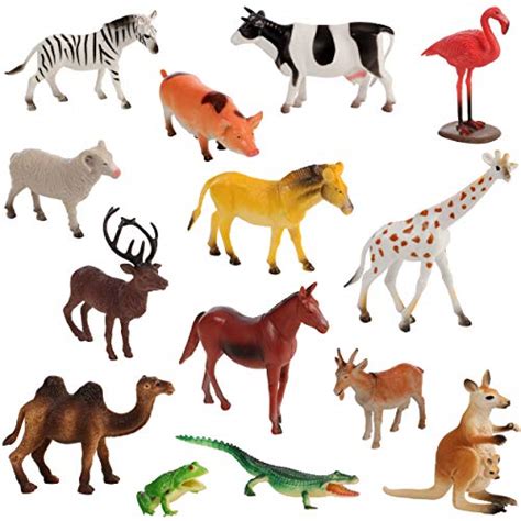 Migration 50 Piece Set Of Animal Plastic Figures Includes Jumbo 6 Inch