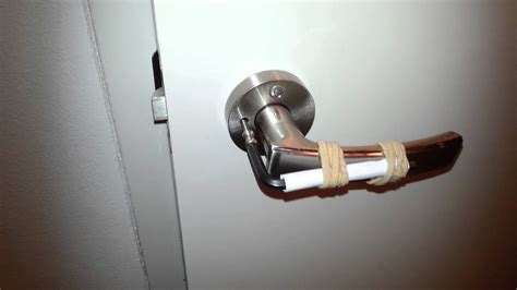 They consist of a cylinder that goes through the door. How to lock room door from outside (and open it after ...