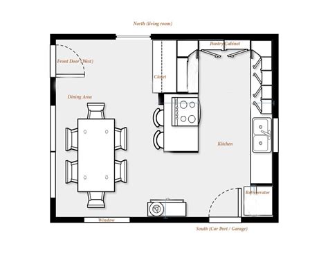 Kitchen Floor Plans With Island And Pantry Floorplans Click