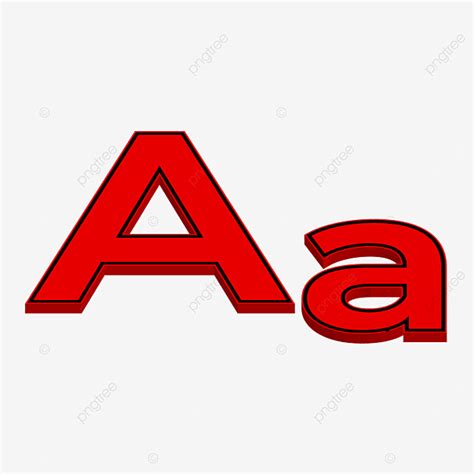 Red Letter A Clipart Hd Png Red And Black 3d Letter A Black Red
